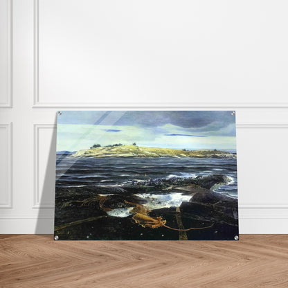 LITTLE CALDWELLS ISLAND - Andrew Wyeth Acrylic Print - 70x100 cm / 28x40″ inches | Andrew Wyeth Wall Art | Andrew Wyeth Prints