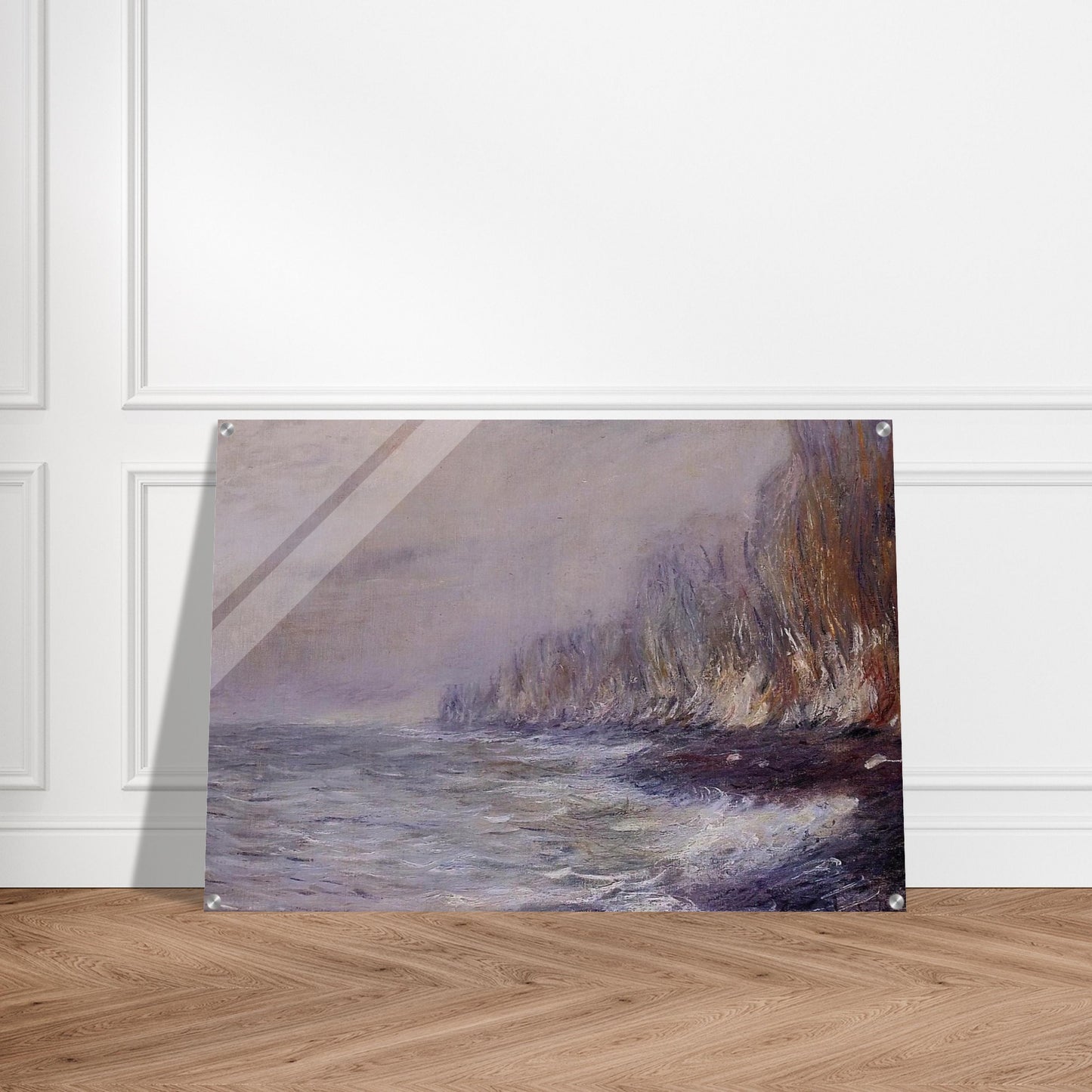 The Effect of Fog near Dieppe - claude monet Acrylic Print - 70x100 cm / 28x40″ inches