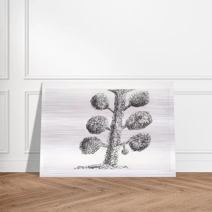 TREE 1998 - Louise Bourgeois Brushed Aluminum Print - 70x100 cm / 28x40 inches | Louise Bourgeois Aluminum Print | Louise Bourgeois Prints