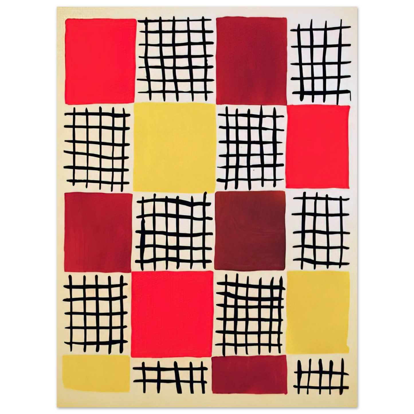 Sonia Delaunay - COMPOSITION 7  75x100 cm / 30x40inches Fine Art Poster