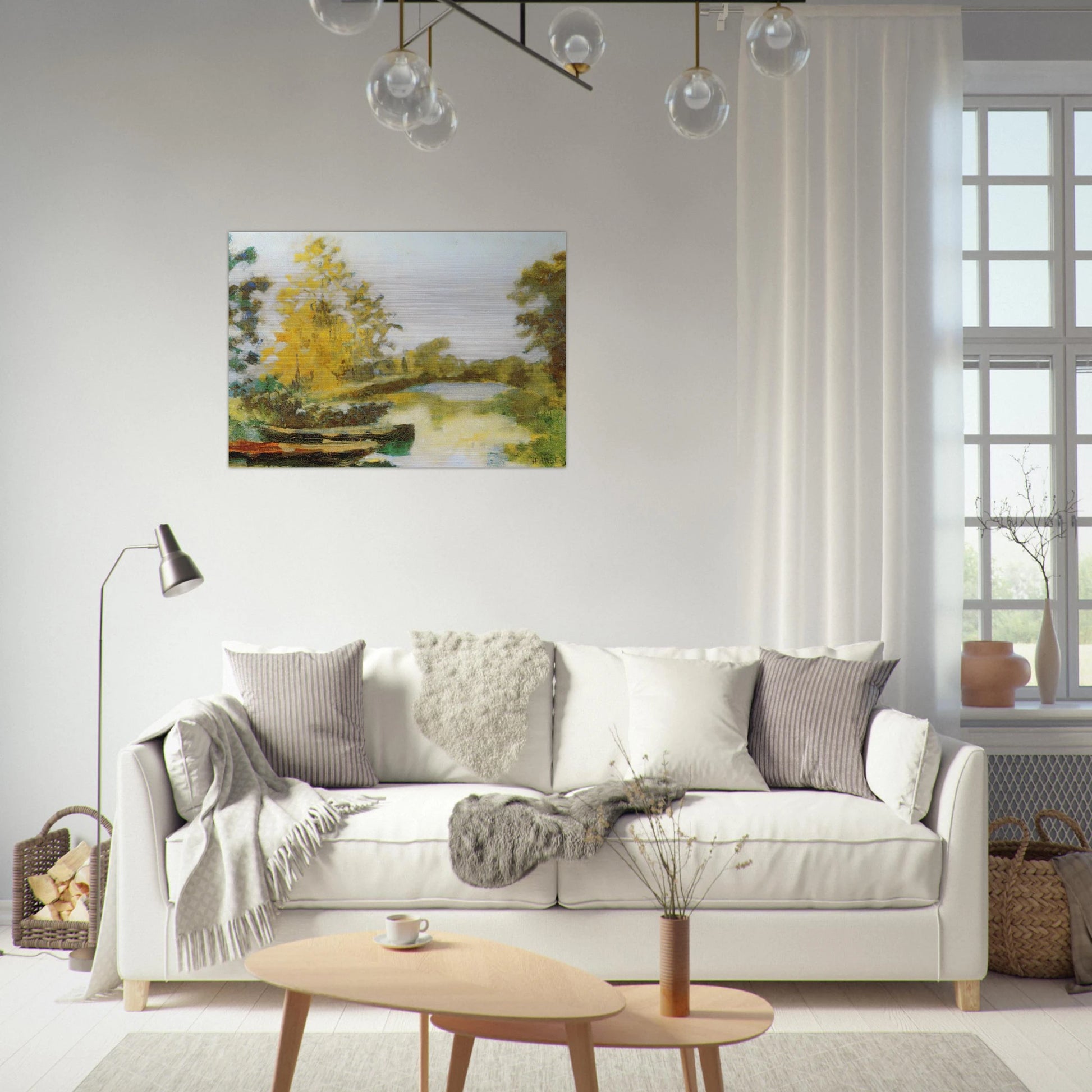 BANKS OF THE CANAL 1903 - Henri Matisse Brushed Aluminum Print - 70x100 cm / 28x40 inches | Henri Matisse Aluminum Print | Henri Matisse Prints