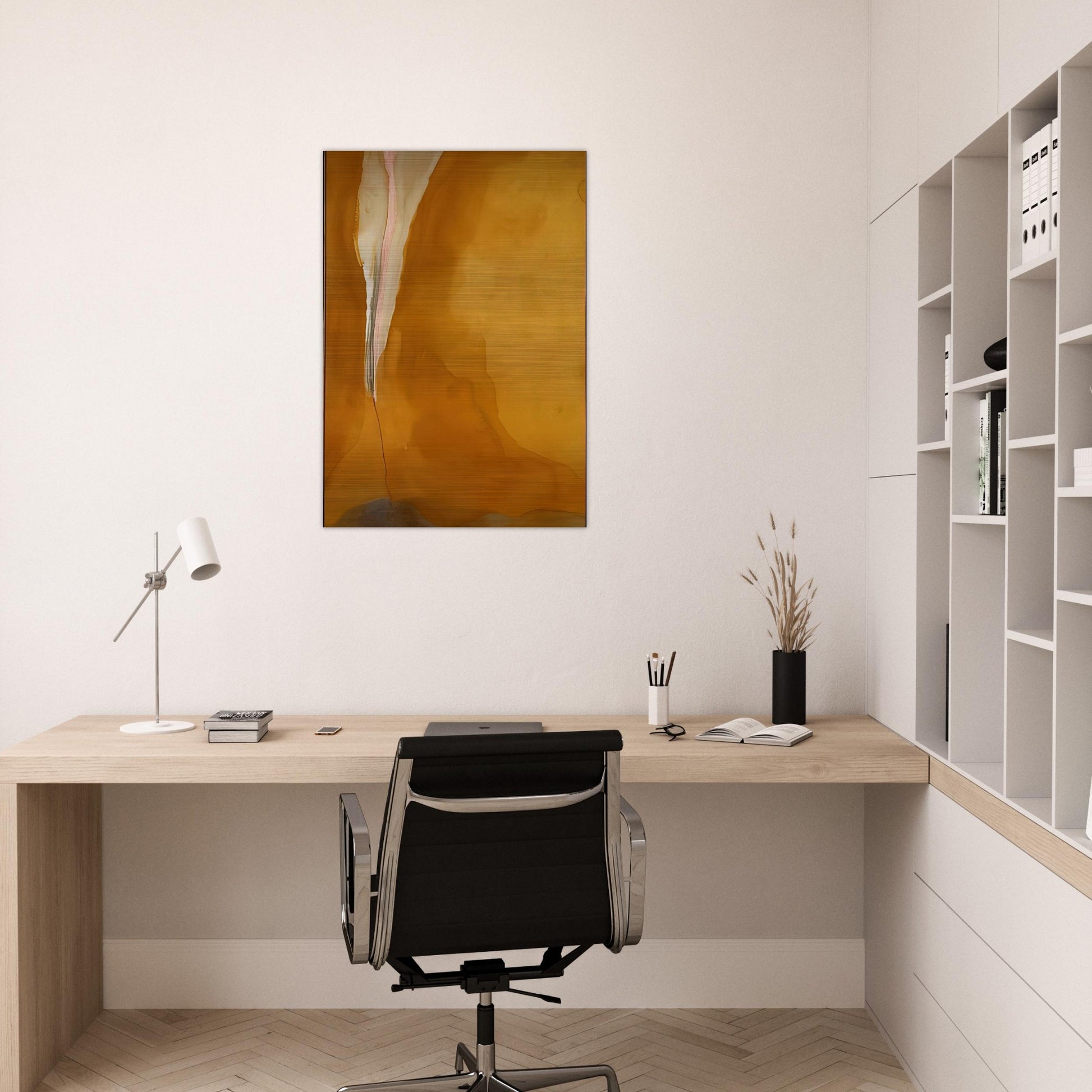 Coral Wedge - 1972 - Helen Frankenthaler Brushed Aluminum Print - 70x100 cm / 28x40 inches | Helen Frankenthaler Aluminum Print | Helen Frankenthaler Prints