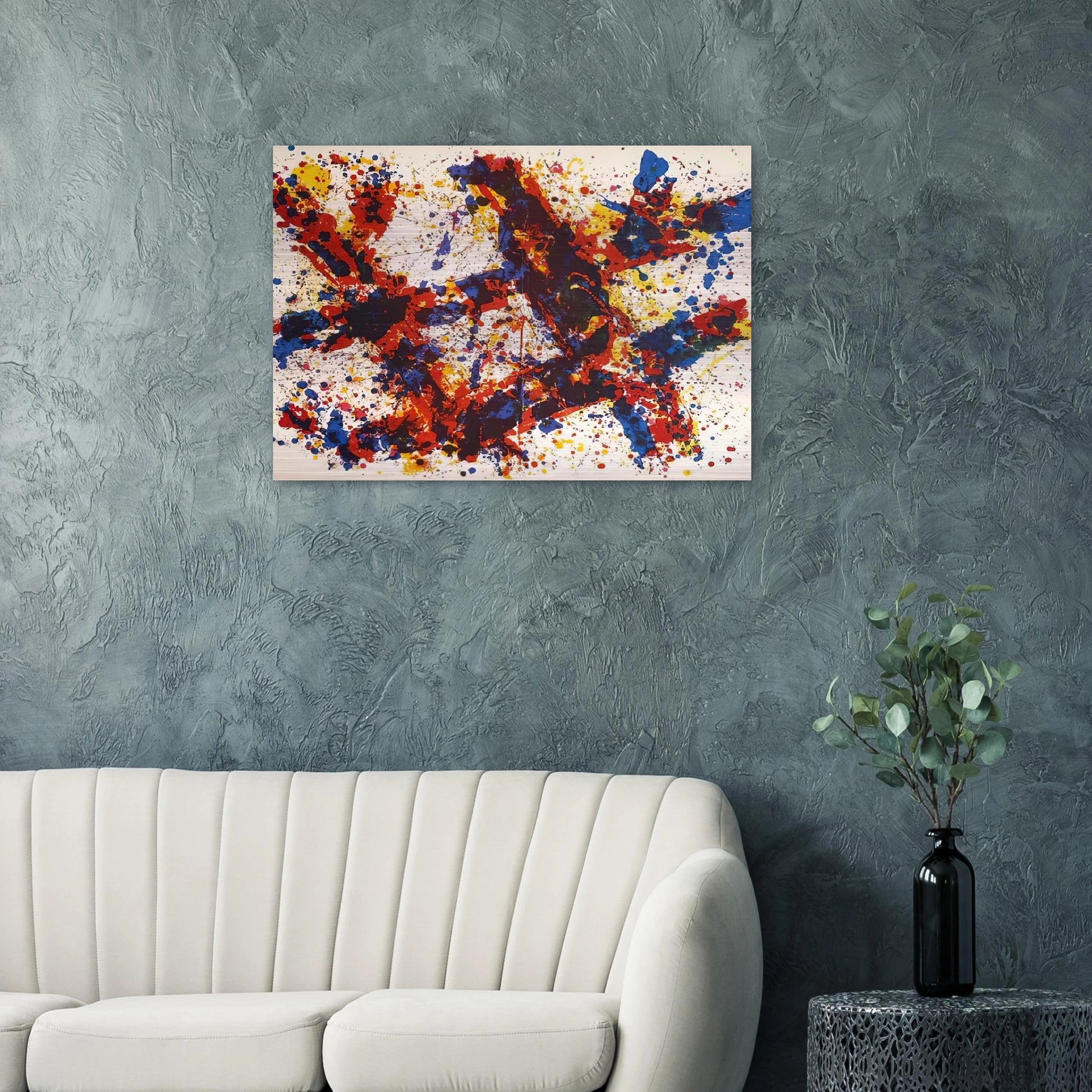 Firewood - Sam Francis Brushed Aluminum Print - 70x100 cm / 28x40 inches | Sam Francis Aluminum Print | Sam Francis Prints