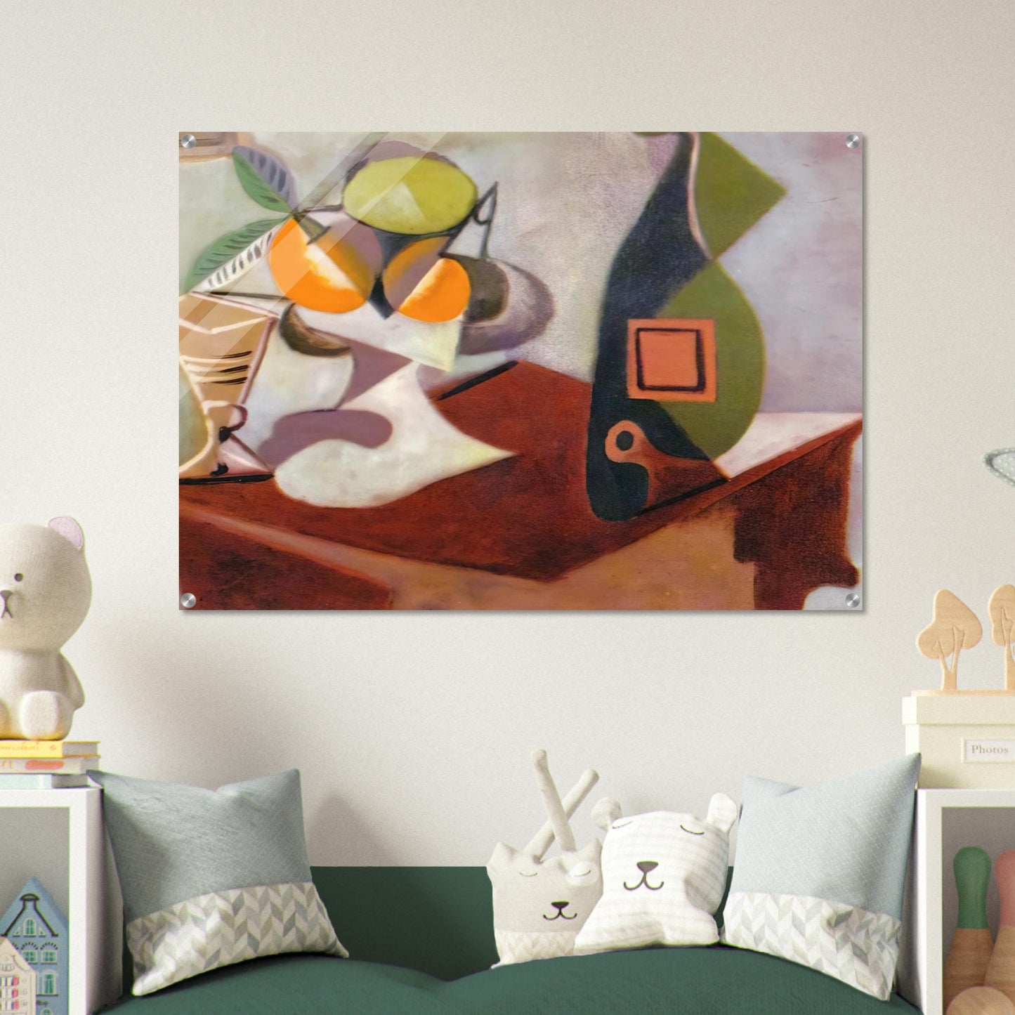 Still life with lemon and oranges - Pablo Picasso Acrylic Print - 70x100 cm / 28x40″ inches
