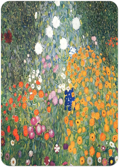 FLOWER GARDEN 1907 By Gustav Klimt Pack of 10 Post Cards | Gustav Klimt Post Cards | A6 (10.5 x 14.8 cm) - 4.1 x 5.8 inches