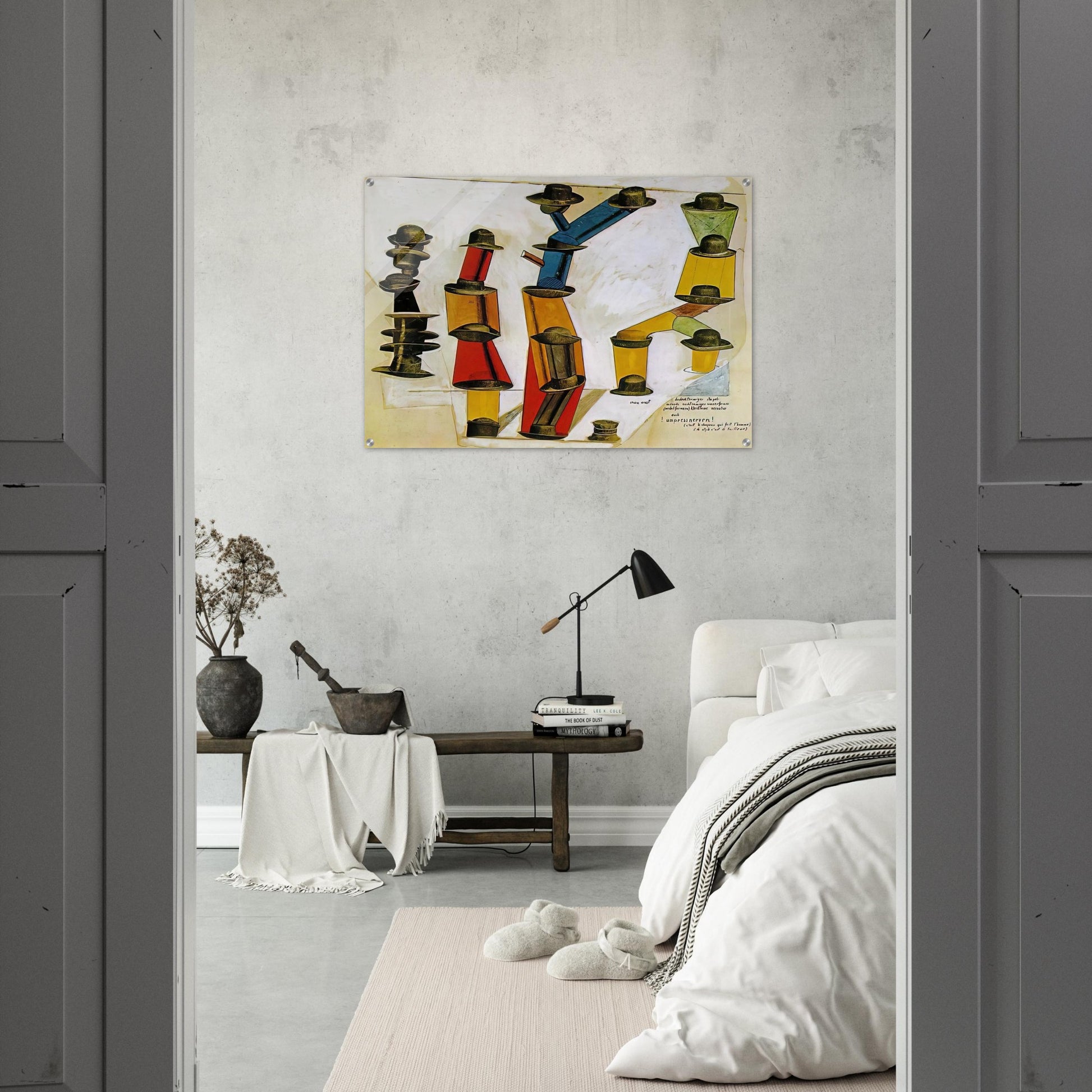 The hat makes the man - Max Ernst Acrylic Print - 70x100 cm / 28x40″ inches
