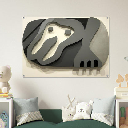 Shirt Front and Fork - Jean Arp Acrylic Print - 70x100 cm / 28x40″ inches