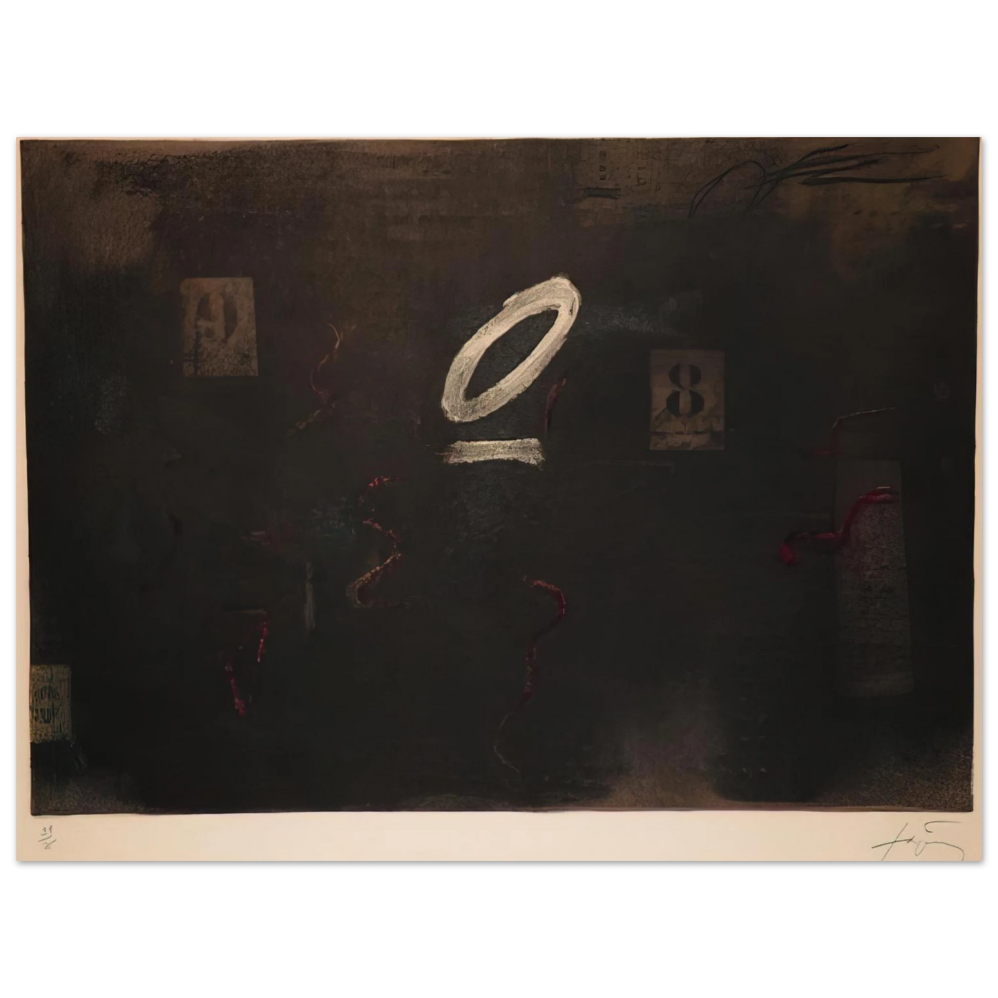 Antoni Tapies - SOUS ZERO 1979  75x100 cm / 30x40inches Fine Art Poster