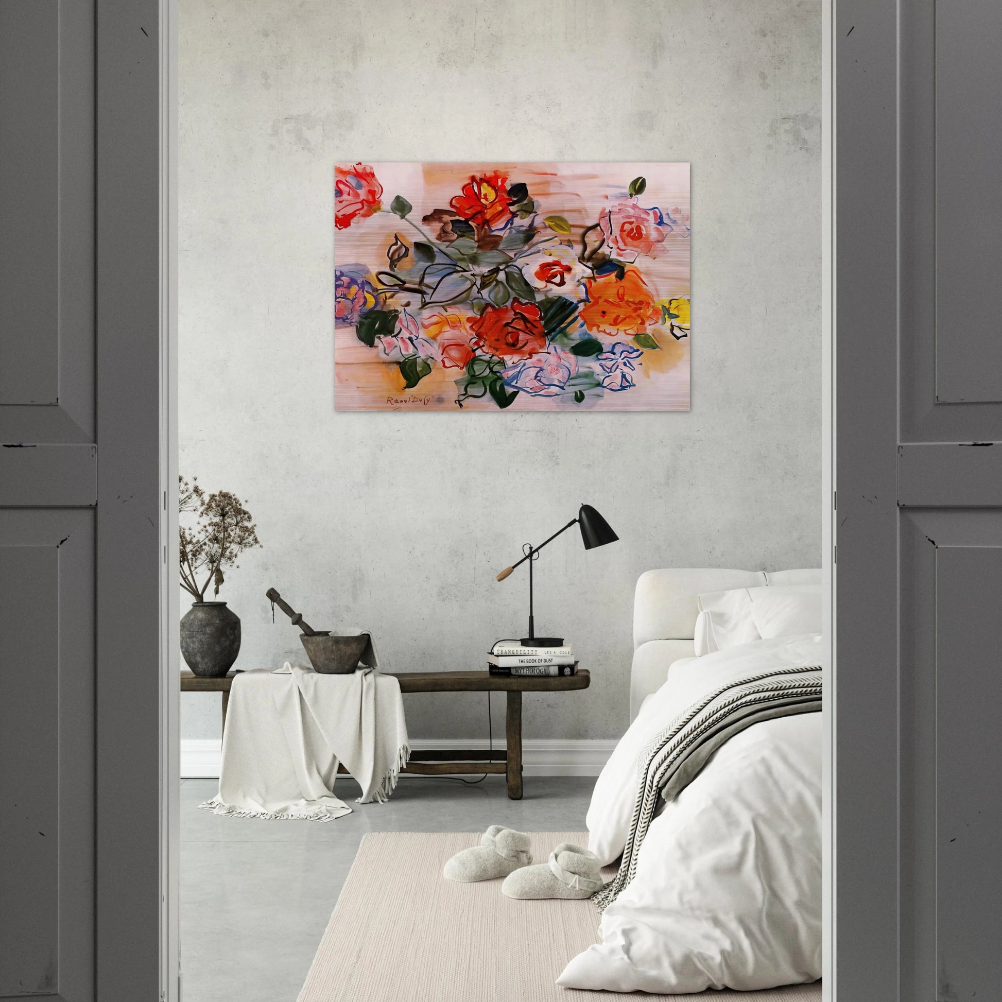 PINK BUNCH 1940 - Raoul Dufy Brushed Aluminum Print - 70x100 cm / 28x40 inches | Raoul Dufy Aluminum Print | Raoul Dufy Prints