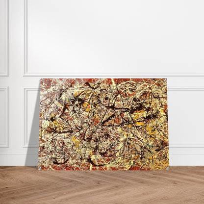 MURAL ON INDIAN RED GROUND 1950 - Jackson Pollock Acrylic Print - 70x100 cm / 28x40″ inches