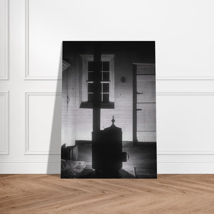 Doylestown House—The Stove - 1917 - Charles Sheeler Brushed Aluminum Print - 70x100 cm / 28x40 inches | Charles Sheeler Aluminum Print | Charles Sheeler Prints