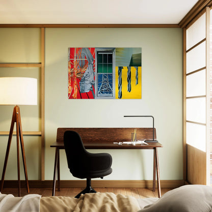 Industrial Cottage - James Rosenquist Brushed Aluminum Print - 70x100 cm / 28x40 inches | James Rosenquist Aluminum Print | James Rosenquist Prints