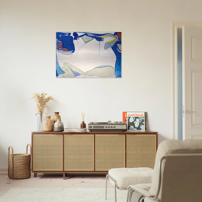 Mantis - Sam Francis Brushed Aluminum Print - 70x100 cm / 28x40 inches | Sam Francis Aluminum Print | Sam Francis Prints