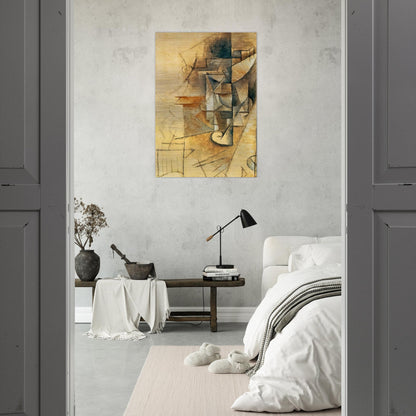A glass - Pablo Picasso Brushed Aluminum Print - 70x100 cm / 28x40 inches | Pablo Picasso Aluminum Print | Pablo Picasso Prints