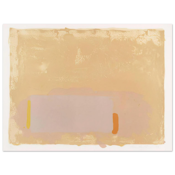 John Hoyland - Brown-Beige-Pink - 1971  75x100 cm / 30x40inches Fine Art Poster