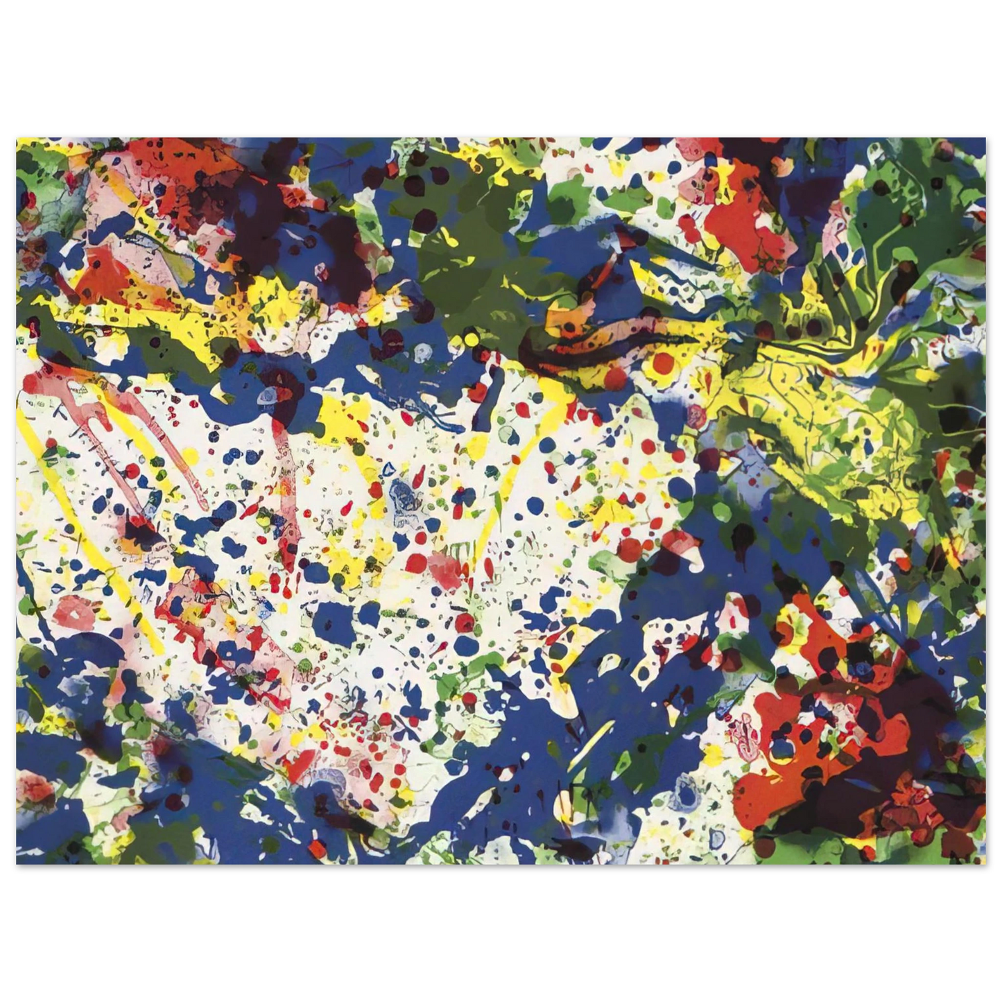 Sam Francis - Untitled  from Papierski Portfolio   SF 355   75x100 cm / 30x40inches Fine Art Poster