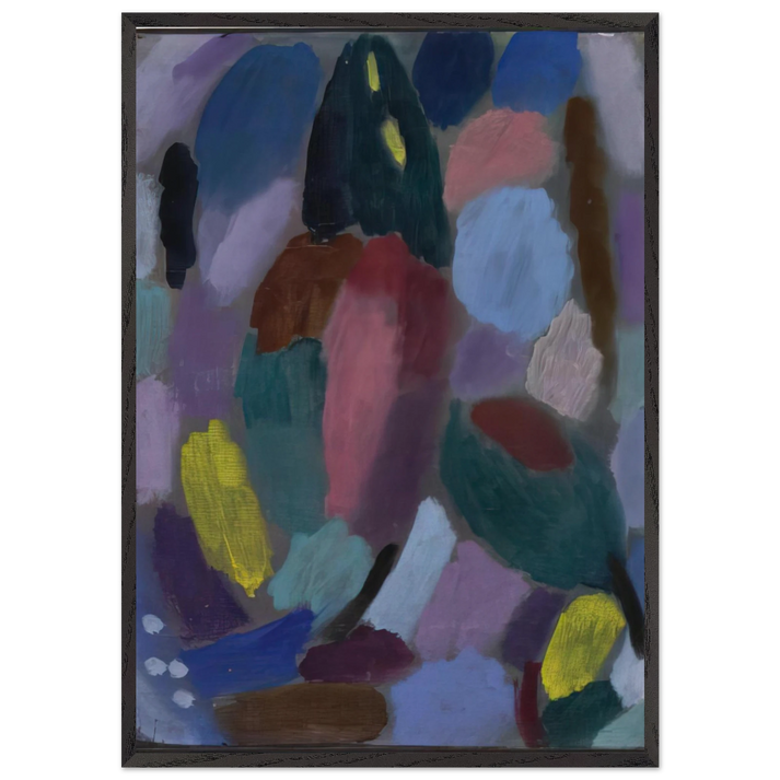 VARIATION FIELD OF TULIPS 1916 - Alexej von Jawlensky 70x100 cm / 28x40 inches Framed Art Print – Black Wooden Frame