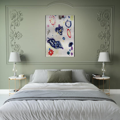 Untitled #1 - Sam Francis Brushed Aluminum Print - 70x100 cm / 28x40 inches | Sam Francis Aluminum Print | Sam Francis Prints