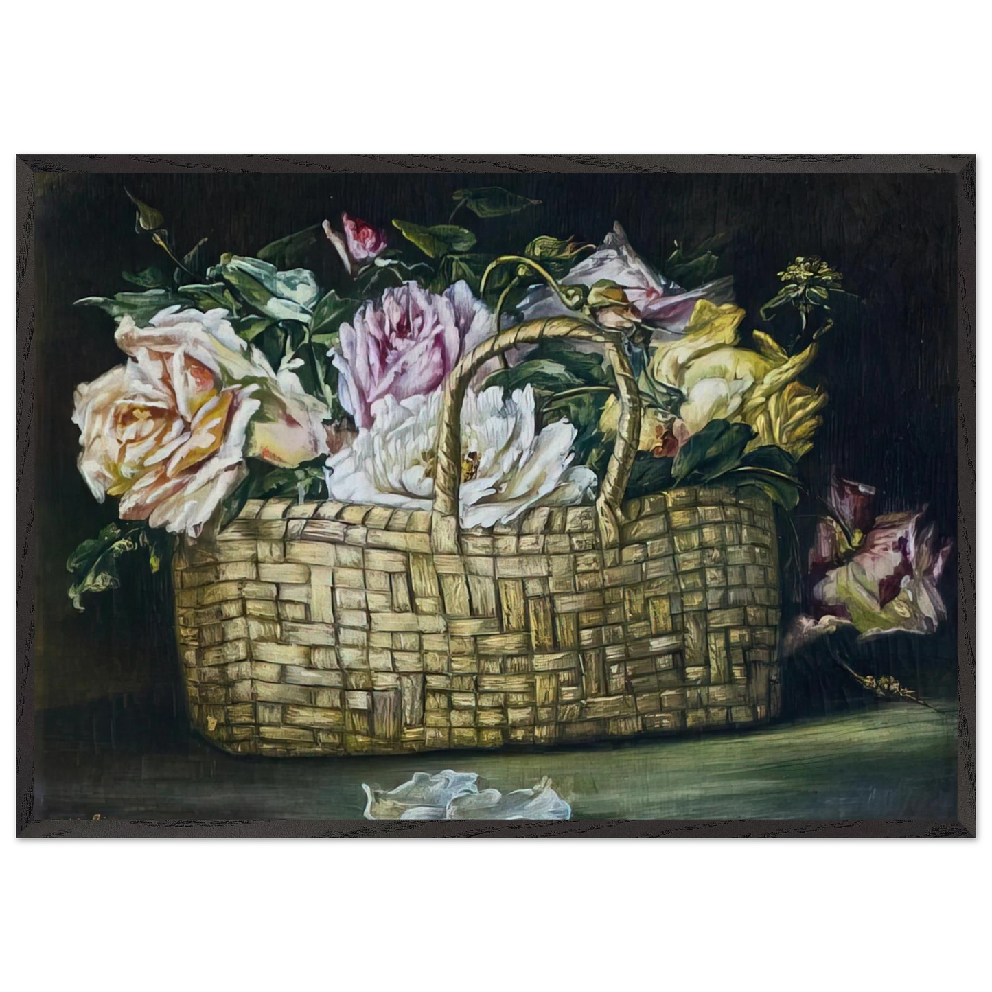 NOT IDENTIFIED 1 N2 - Moise Kisling 70x100 cm / 28x40 inches Framed Art Print – Black Wooden Frame