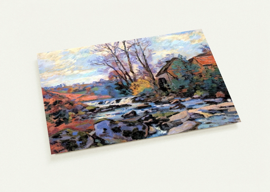 Moulin Bouchardon, Crozant - 1895 By Armand Guillaumin Pack of 10 Post Cards | Armand Guillaumin Post Cards | A6 (10.5 x 14.8 cm) - 4.1 x 5.8 inches