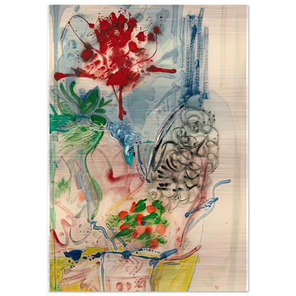 L’Amour Toujours L’Amour, 1957- - Helen Frankenthaler Brushed Aluminum Print - 70x100 cm / 28x40 inches | Helen Frankenthaler Aluminum Print | Helen Frankenthaler Prints