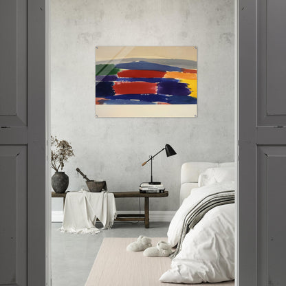Village In The Moon - 1985 - Ronnie Landfield Acrylic Print - 70x100 cm / 28x40″ inches