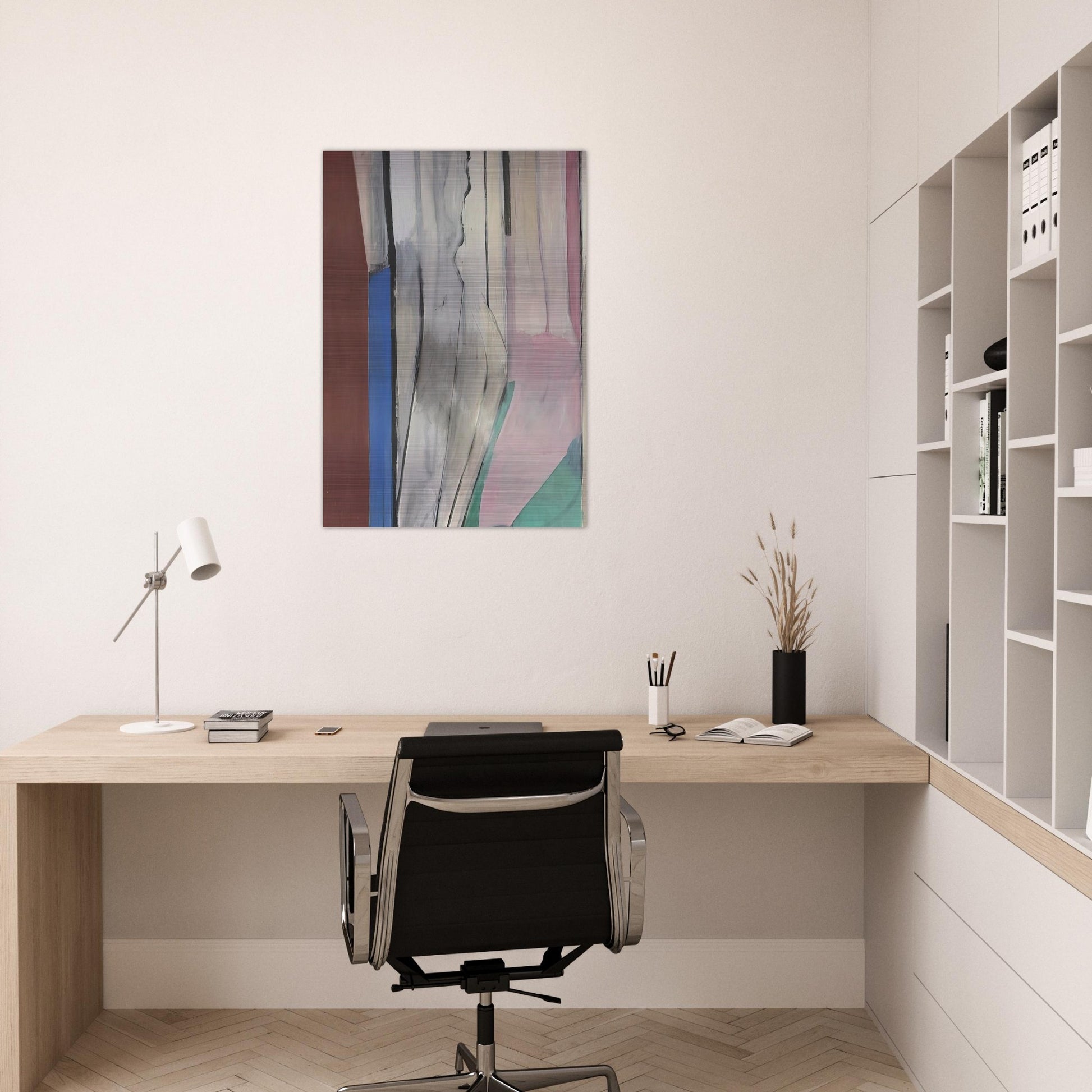 Ocean Park #6 - Richard Diebenkorn Brushed Aluminum Print - 70x100 cm / 28x40 inches | Richard Diebenkorn Aluminum Print | Richard Diebenkorn Prints