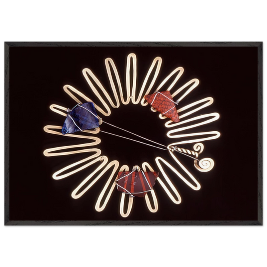 BROOCH 1938 - Alexander Calder 70x100 cm / 28x40 inches Framed Art Print – Black Wooden Frame