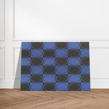 Carre bleu et noir - 1980 - Antonio Asis Brushed Aluminum Print - 70x100 cm / 28x40 inches | Antonio Asis Aluminum Print | Antonio Asis Prints