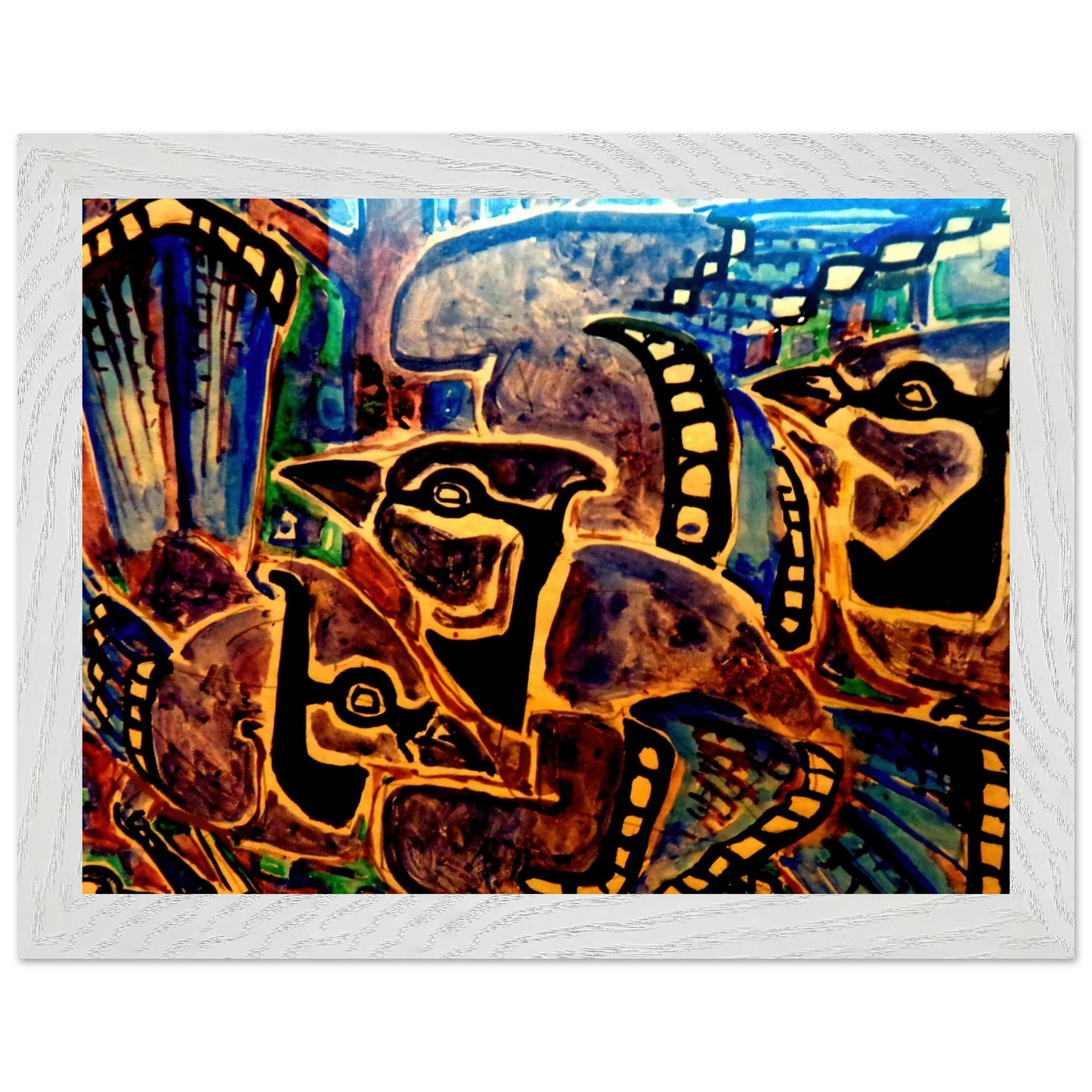 Walter Inglis Anderson - Walter Anderson Wall art - 27x35 cm / 11x14 inches - Premium Wooden Framed Poster With Fine Art Paper-canvas - Wood frame