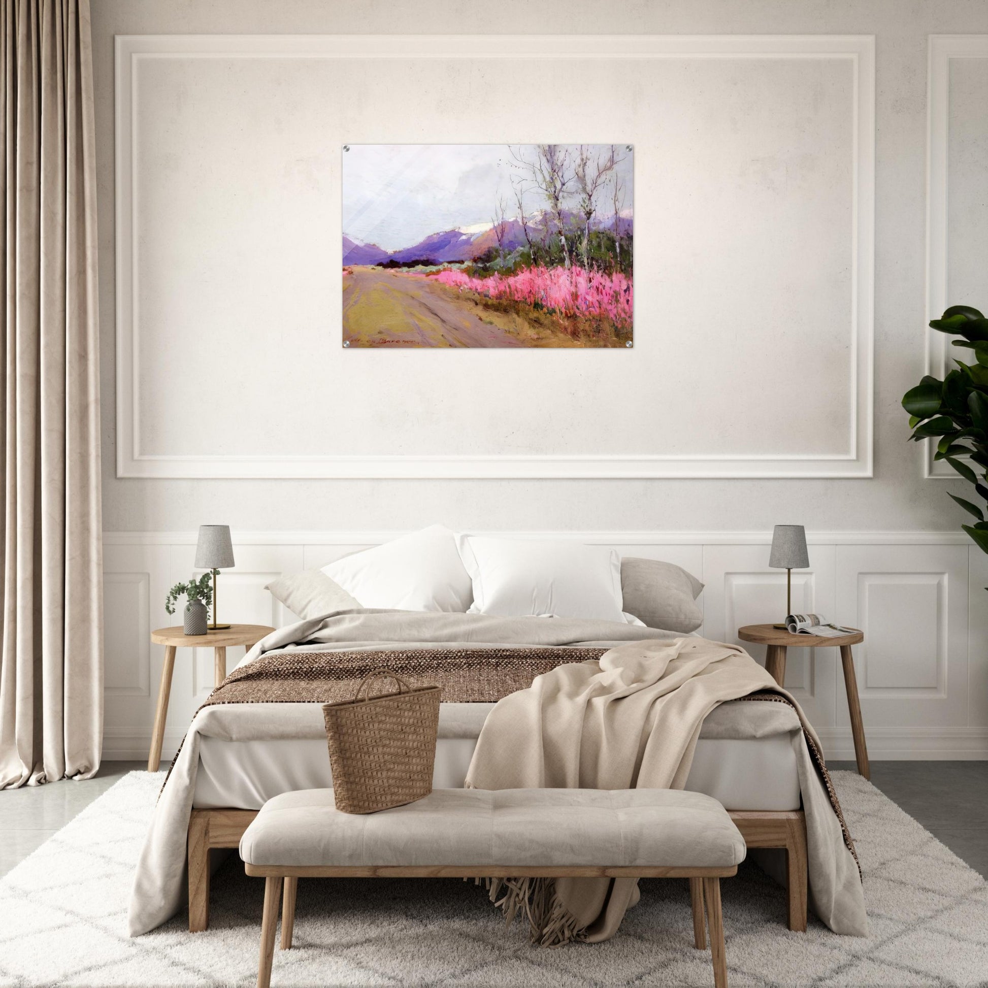 Fireweed Lane - Romanticism - Sydney Laurence Acrylic Print - 70x100 cm / 28x40″ inches | Sydney Laurence Wall Art | Sydney Laurence Prints