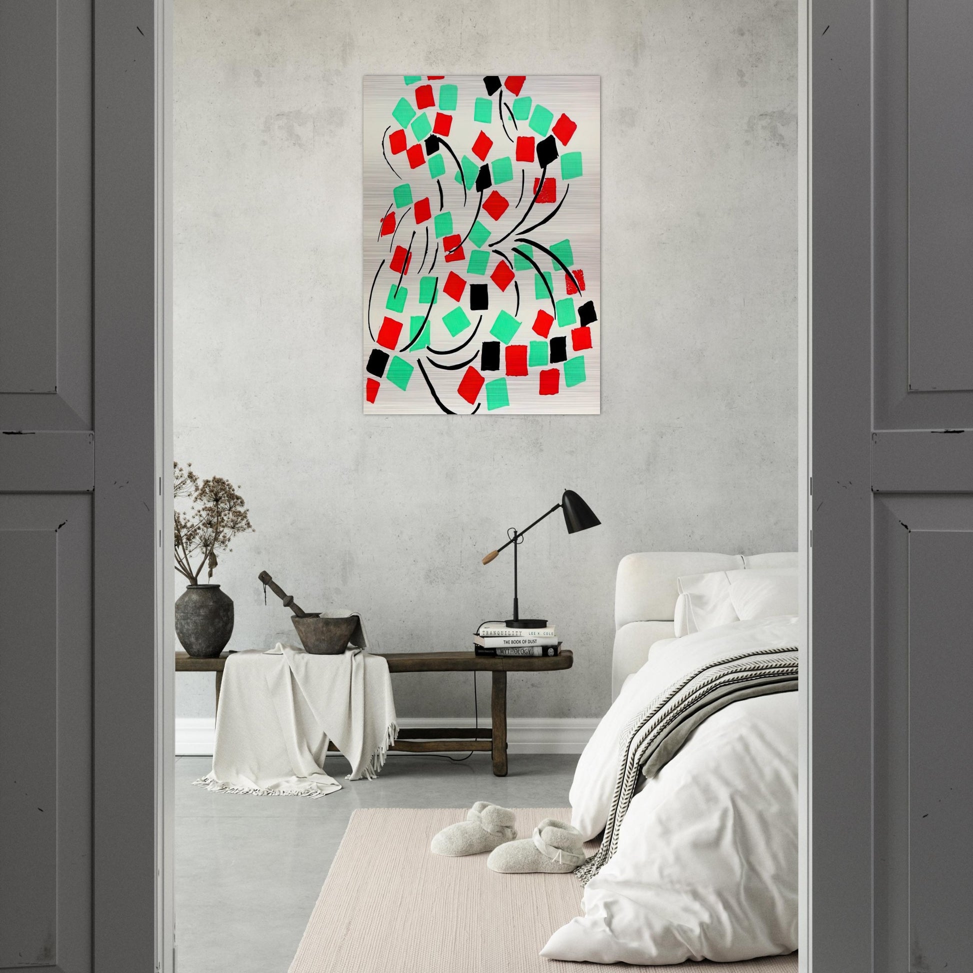 COMPOSITION 31 - Sonia Delaunay Brushed Aluminum Print - 70x100 cm / 28x40 inches | Sonia Delaunay Aluminum Print | Sonia Delaunay Prints