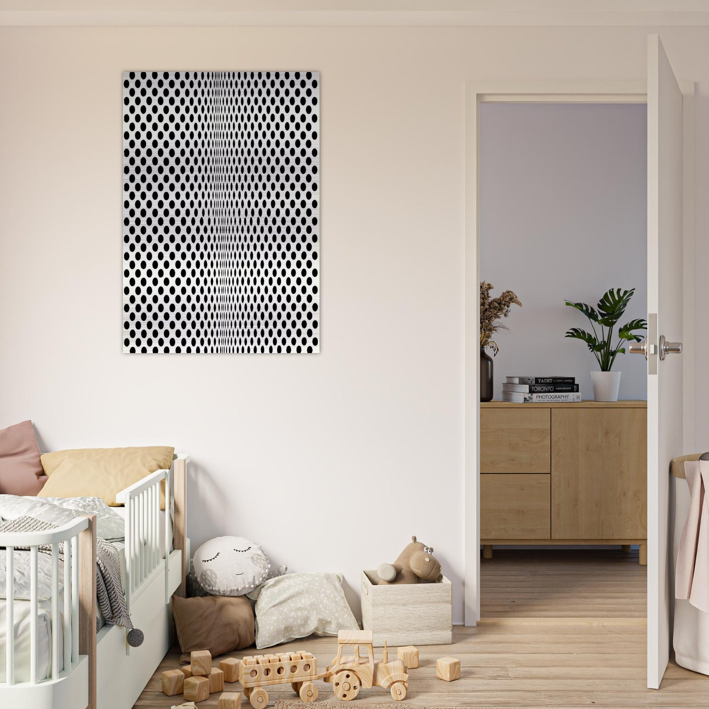 FISSION 1963 - Bridget Riley Brushed Aluminum Print - 70x100 cm / 28x40 inches | Bridget Riley Aluminum Print | Bridget Riley Prints