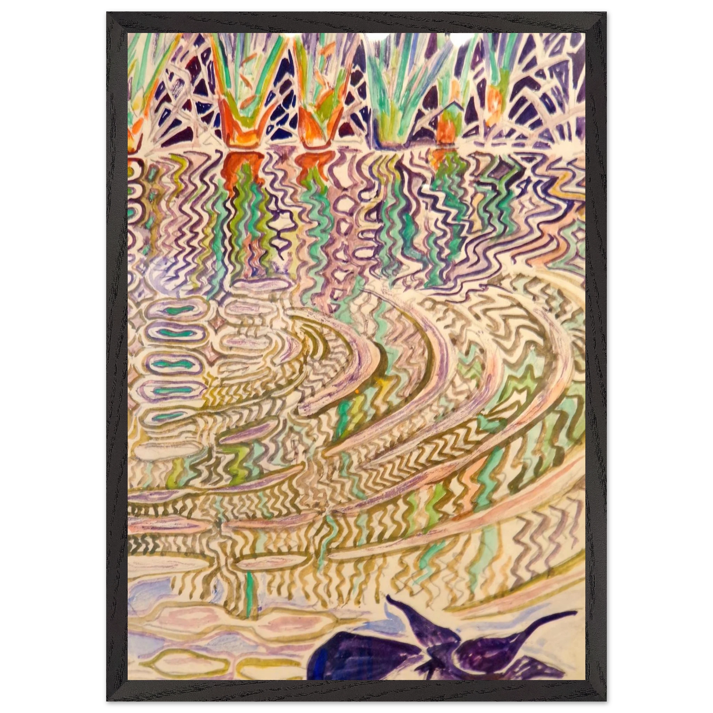 Walter Inglis Anderson - Walter Anderson Wall art - 45x60 cm / 18x24 inches - Premium Wooden Framed Poster With Fine Art Paper-canvas - Wood frame
