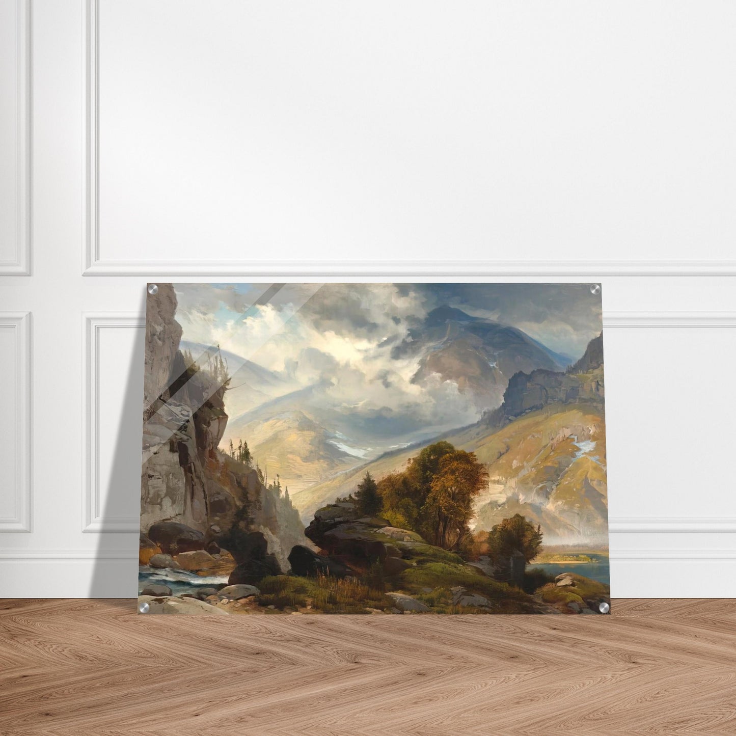 The White Mountains - Thomas Moran Acrylic Print - 70x100 cm / 28x40″ inches