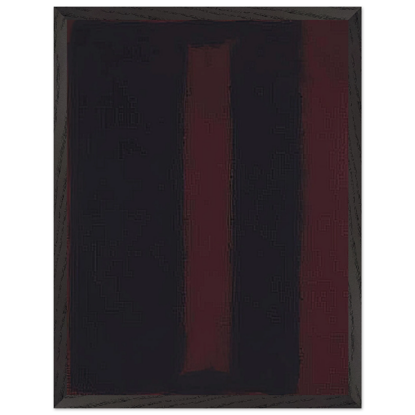 Mark Rothko - Black on Maroon - 1959 Wall Art - 30x40 cm / 12x16 inches - Premium Wooden Framed Poster With Fine Art Paper-canvas - Black frame