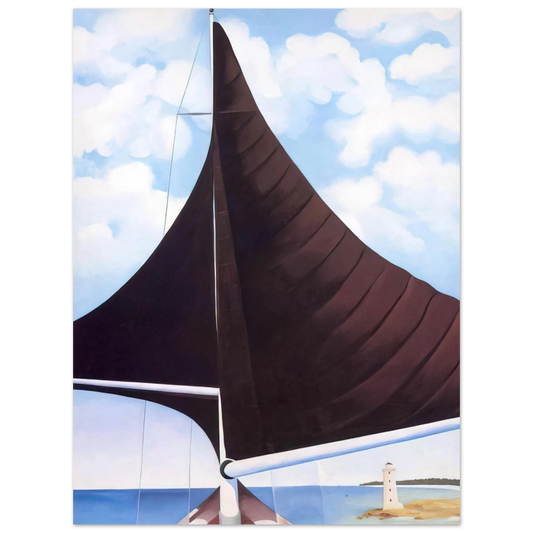 Georgia O'Keeffe - Brown Sail, Wing on Wing, Nassau Fine Art Poster