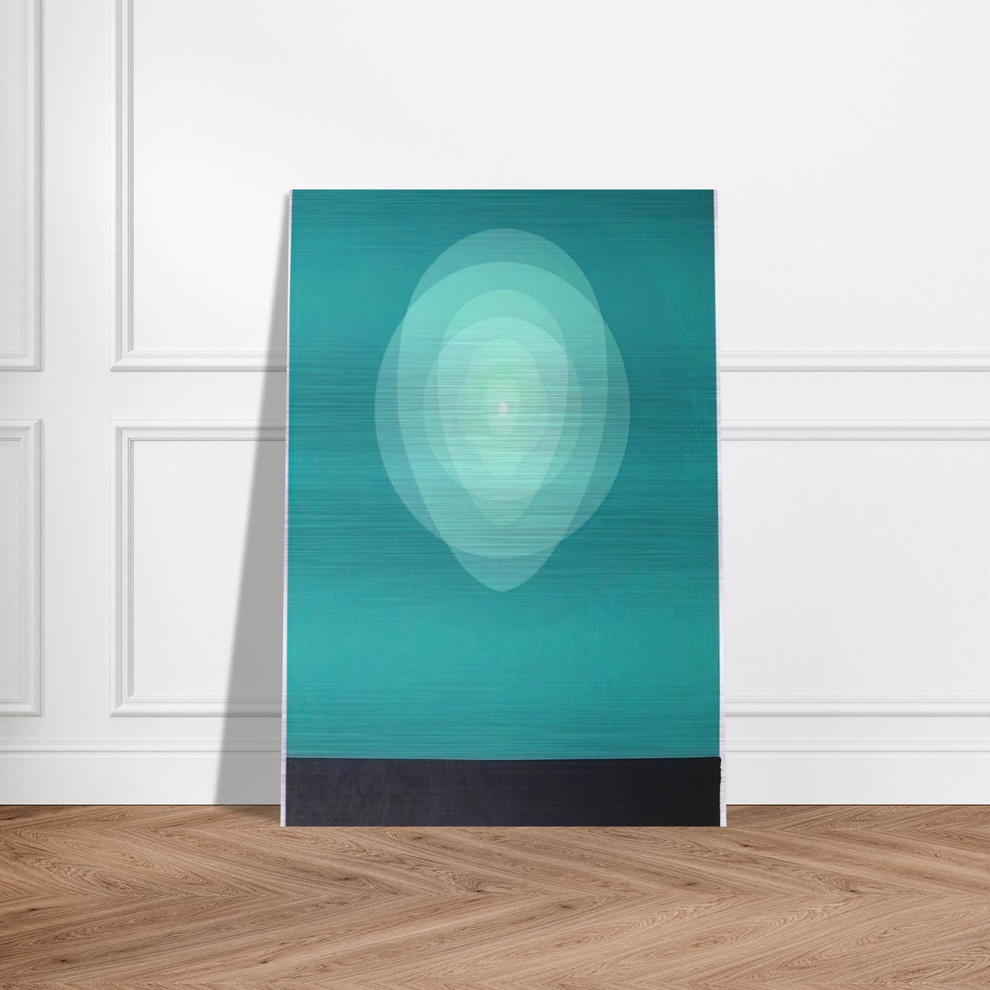 Teal Mandala - 1969 - Clarence Holbrook Carter Brushed Aluminum Print - 70x100 cm / 28x40 inches | Clarence Holbrook Carter Aluminum Print | Clarence Holbrook Carter Prints