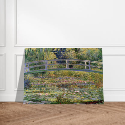The Japanese Bridge The Water-Lily Pond - claude monet Brushed Aluminum Print - 70x100 cm / 28x40 inches | claude monet Aluminum Print | claude monet Prints