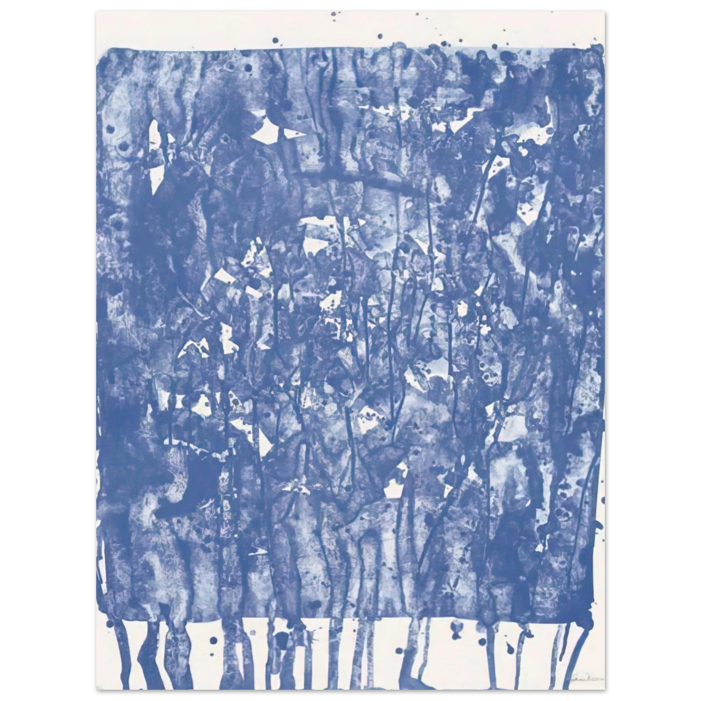 Sam Francis - Untitled  from Papierski Portfolio   SF 351   75x100 cm / 30x40inches Fine Art Poster