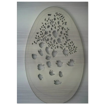 Concept Spatiale - 1963 - Lucio Fontana Brushed Aluminum Print - 70x100 cm / 28x40 inches | Lucio Fontana Aluminum Print | Lucio Fontana Prints