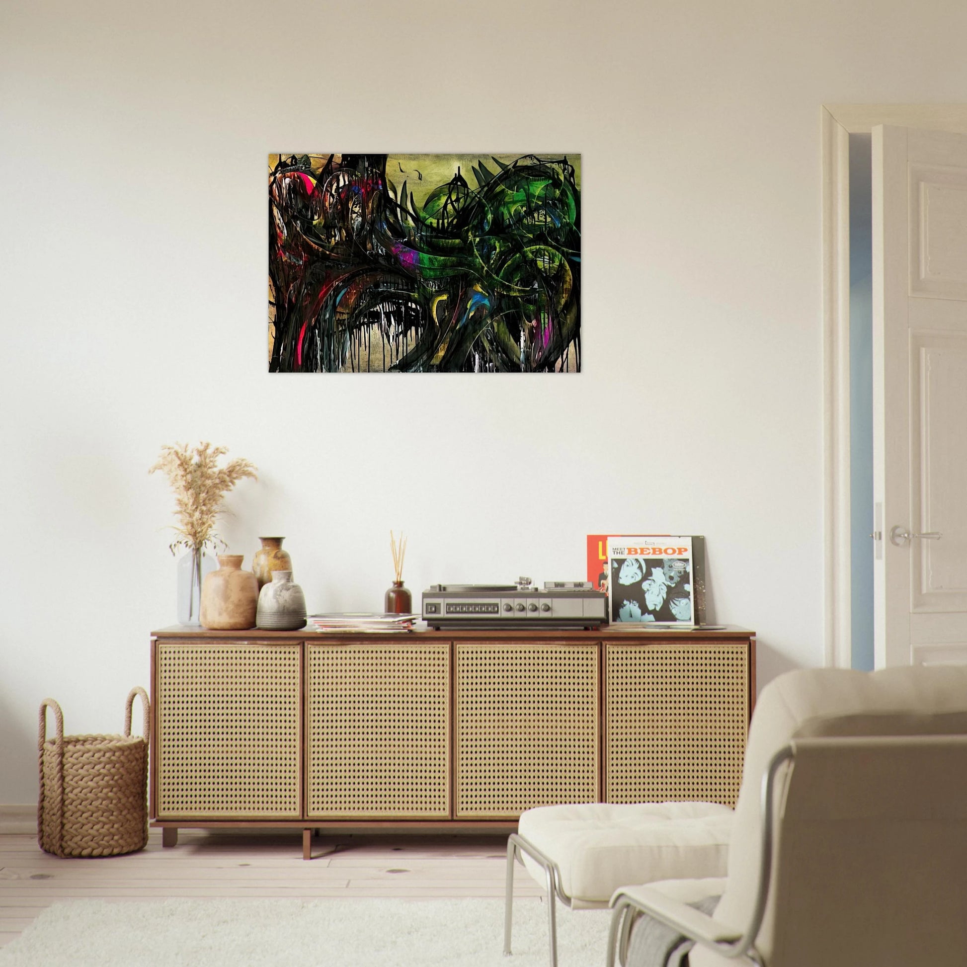 Peinture - 1955 - Simon Hantai Brushed Aluminum Print - 70x100 cm / 28x40 inches | Simon Hantai Aluminum Print | Simon Hantai Prints