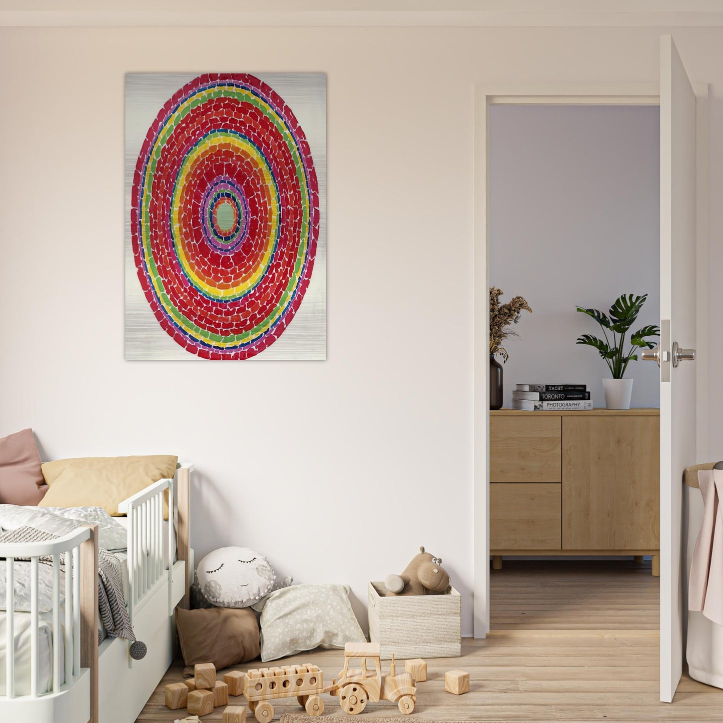 SPRINGTIME IN WASHINGTON 1971 - Alma Woodsey Thomas Brushed Aluminum Print - 70x100 cm / 28x40 inches | Alma Woodsey Thomas Aluminum Print | Alma Woodsey Thomas Prints