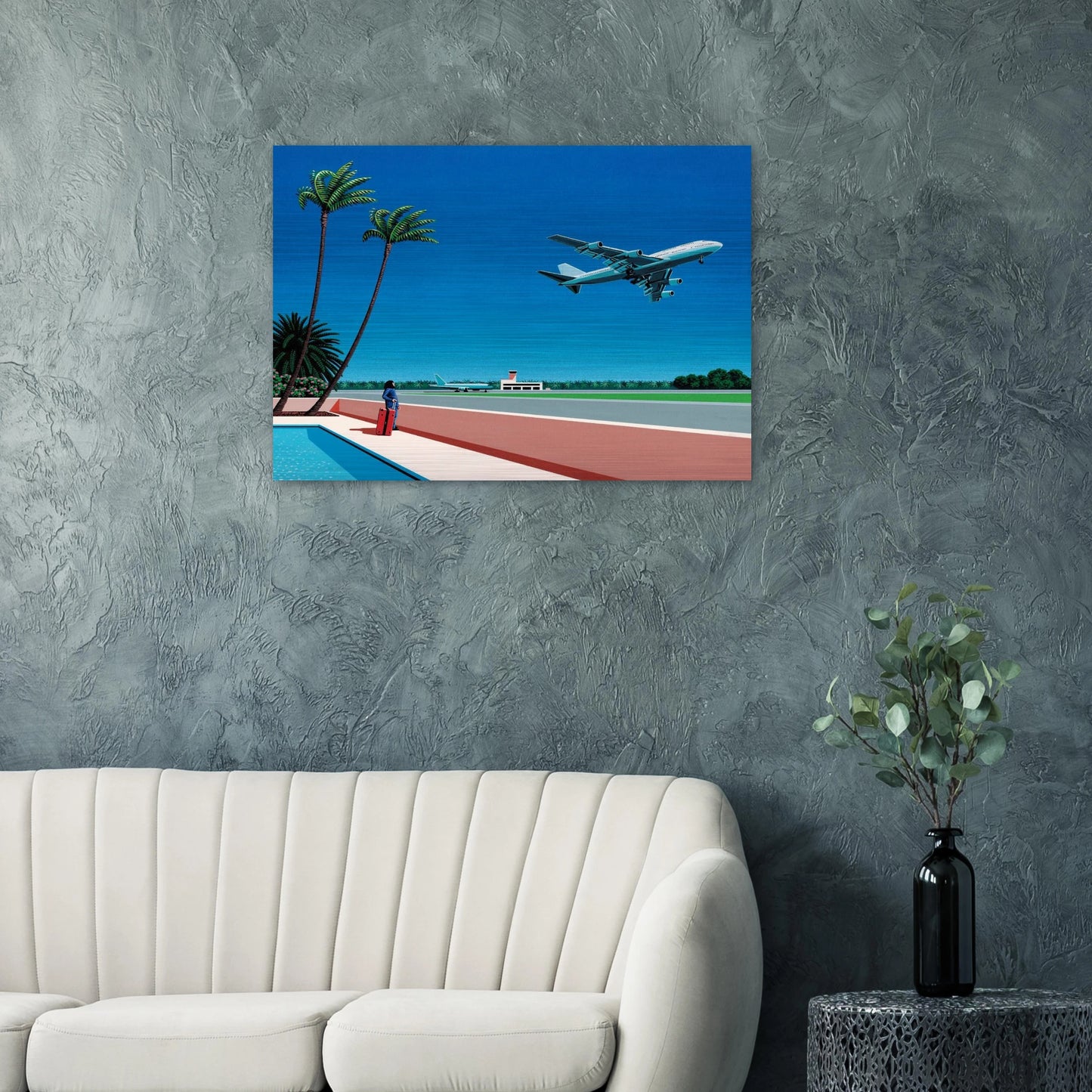 Finest B-R-E-E-Z-E Takeoff - Hiroshi Nagai Brushed Aluminum Print - 70x100 cm / 28x40 inches | Hiroshi Nagai Aluminum Print | Hiroshi Nagai Prints
