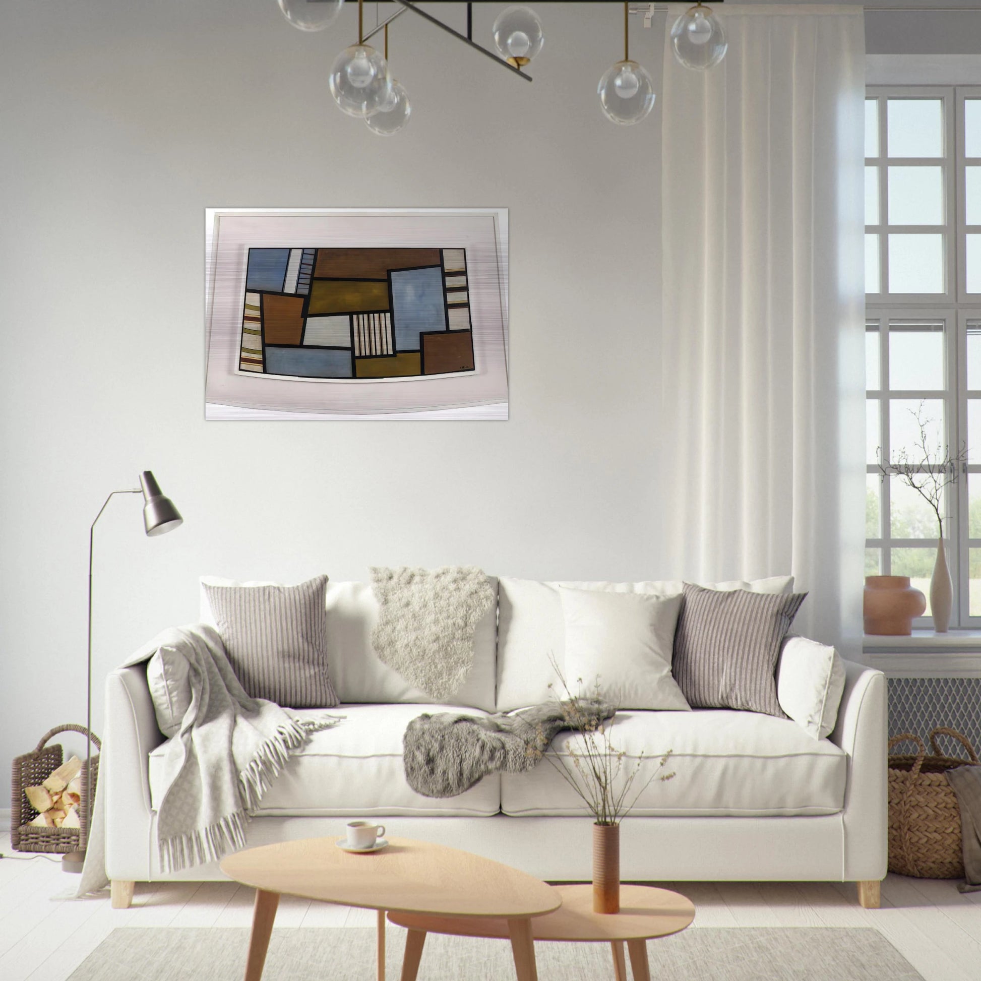 Mad II - 1945 - Carmelo Arden Quin Brushed Aluminum Print - 70x100 cm / 28x40 inches | Carmelo Arden Quin Aluminum Print | Carmelo Arden Quin Prints