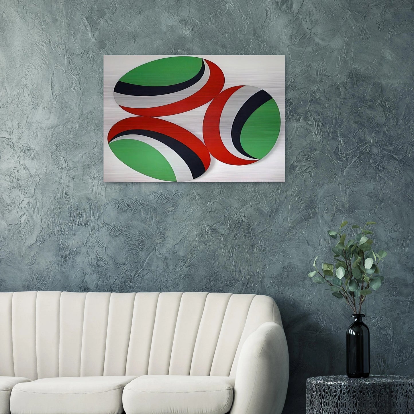 Oh Happy Day Constellation series - Hard Edge Painting - Leon Polk Smith Brushed Aluminum Print - 70x100 cm / 28x40 inches | Leon Polk Smith Aluminum Print | Leon Polk Smith Prints