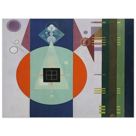 Rudolf Bauer - DARK SQUARE 1938  75x100 cm / 30x40inches Fine Art Poster
