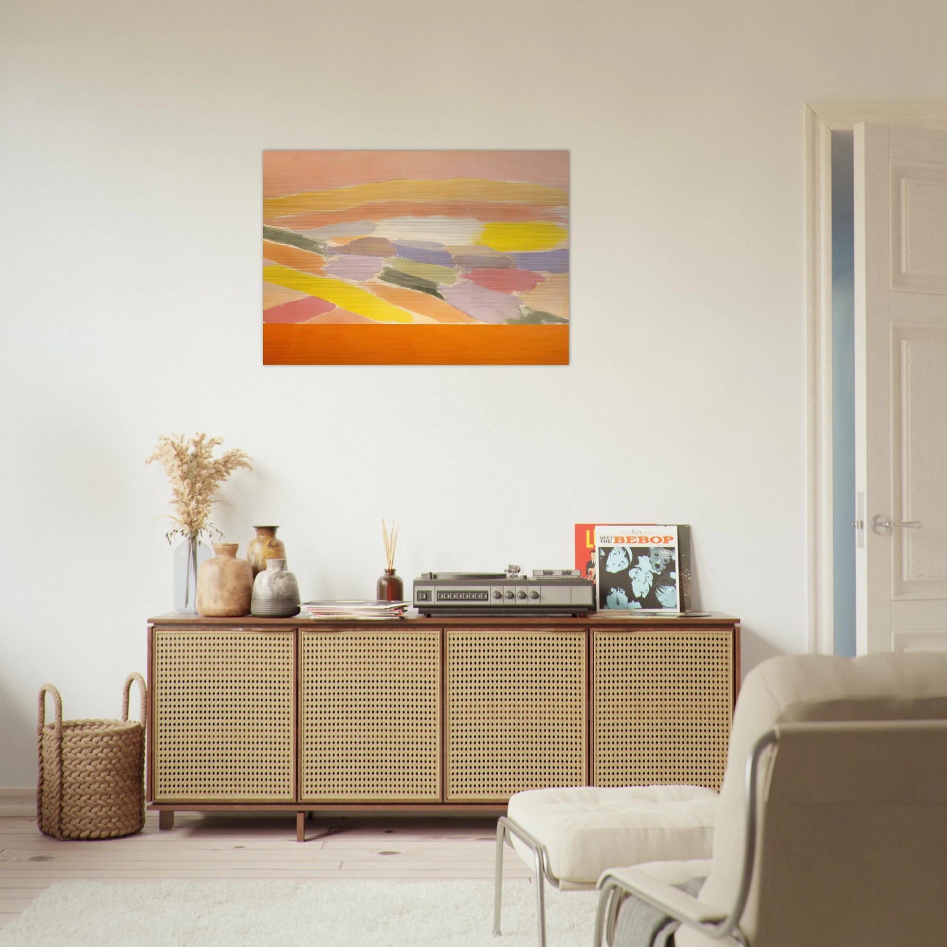 Arielle - 1978 - Ronnie Landfield Brushed Aluminum Print - 70x100 cm / 28x40 inches | Ronnie Landfield Aluminum Print | Ronnie Landfield Prints