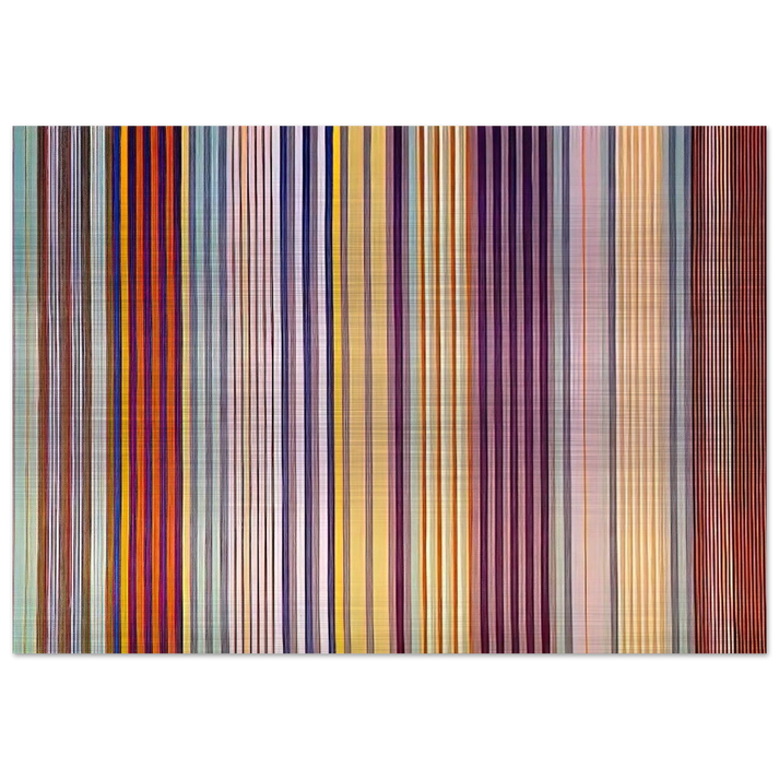 Royal Veil - 1971 - Gene Davis Brushed Aluminum Print - 70x100 cm / 28x40 inches | Gene Davis Aluminum Print | Gene Davis Prints