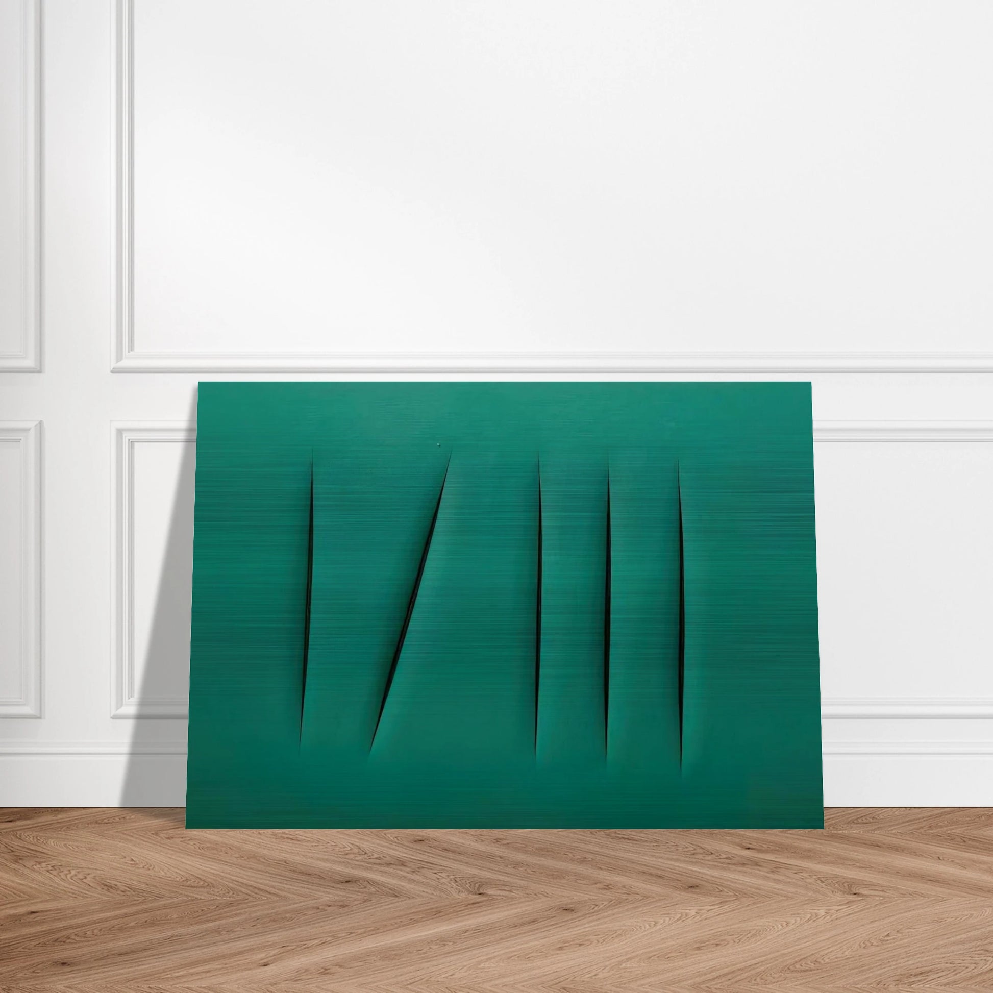 Concept Spatial - Lucio Fontana Brushed Aluminum Print - 70x100 cm / 28x40 inches | Lucio Fontana Aluminum Print | Lucio Fontana Prints